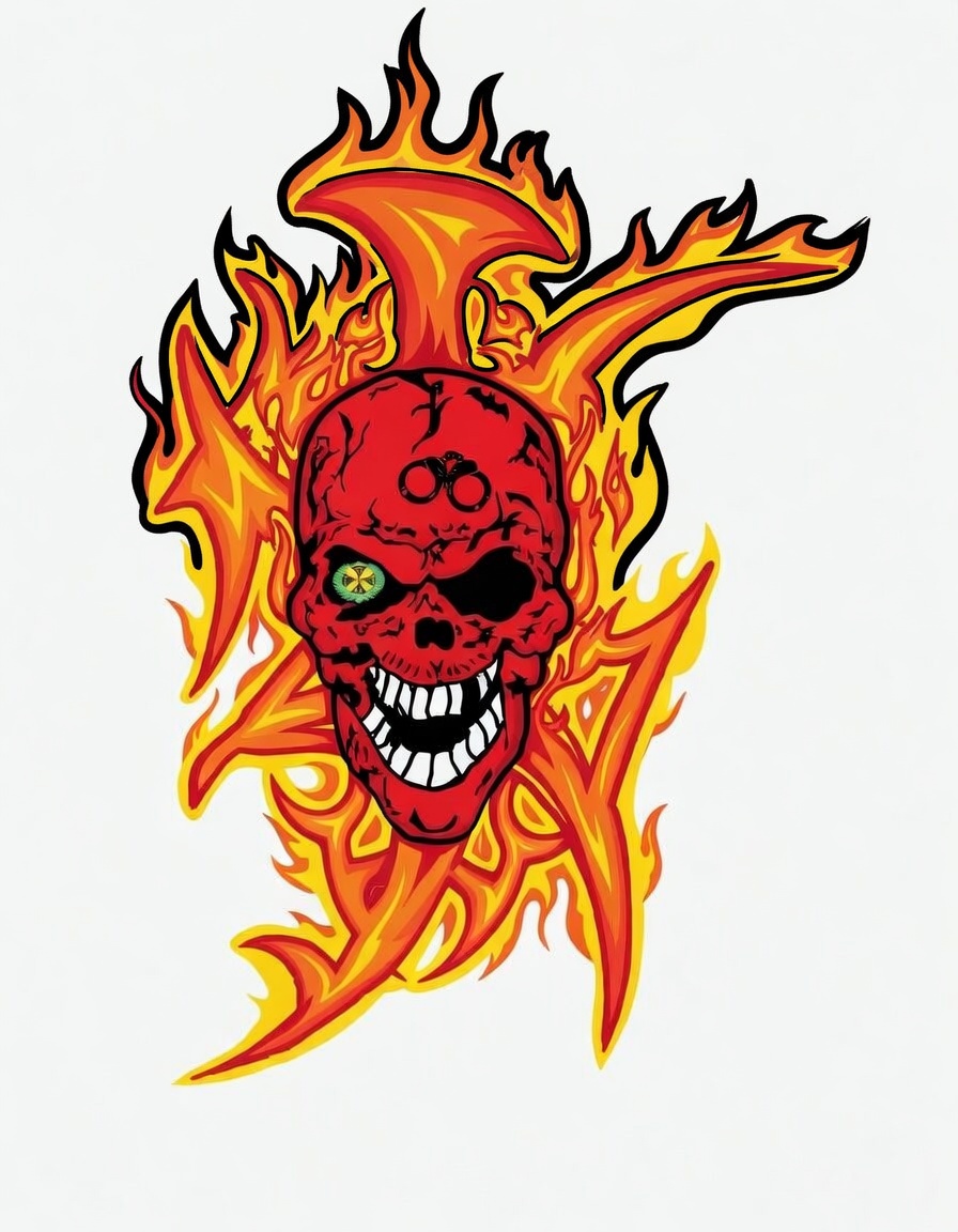 Fire Skull